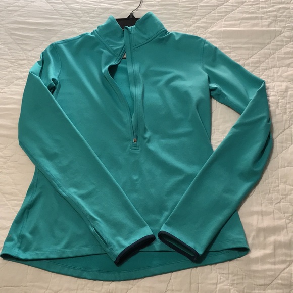 Nike Pro Dri-Fit Teal Medium L/S Half-Zip Top